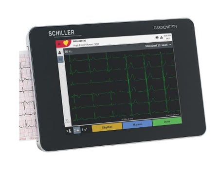 Electrocardiograph Cardiovit® FT-1 Battery Operated Touch Screen Display Resting / Stress