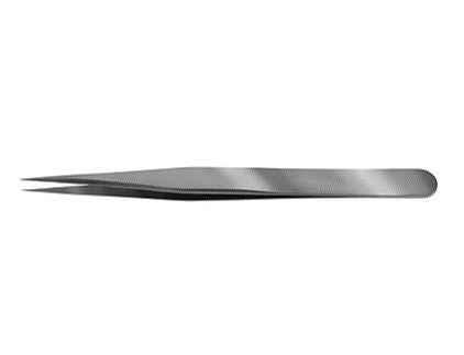 Jeweler Forceps Storz® 4-3/4 Inch Length OR / Surgical Grade Stainless Steel NonSterile NonLocking Thumb Handle Straight Fine, Pointed Tips