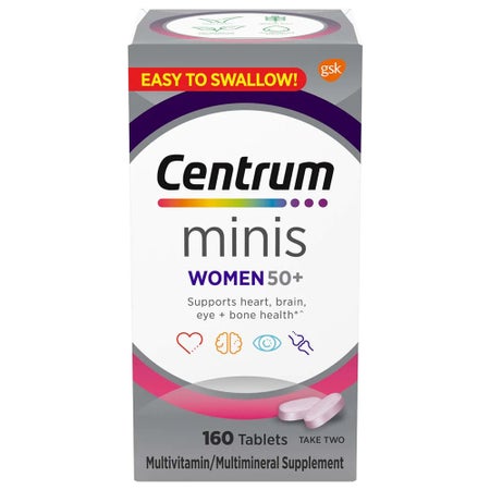 Multivitamin Supplement Centrum® Women 50+ Tablet 160 per Bottle