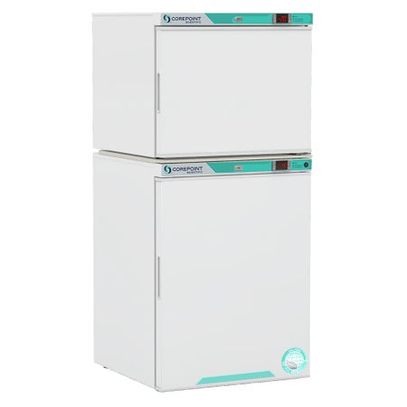 Undercounter Refrigerator / Freezer Nor-Lake Scientific® White Diamond Series Laboratory Use 6.9 cu.ft. 2 Solid Swing Doors Cycle Refrigerator / Manual Freezer Defrost