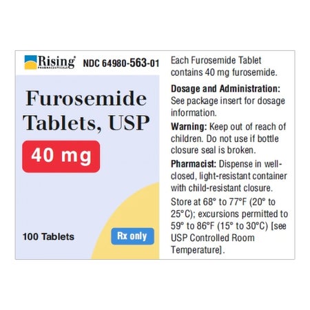 FUROSEMIDE, TAB 40MG (100/BT)