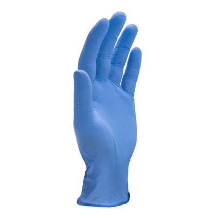 Exam Glove CareStock™ Medium 200 per Box NonSterile Nitrile Standard Cuff Length Textured Fingertips Blue Chemo Tested