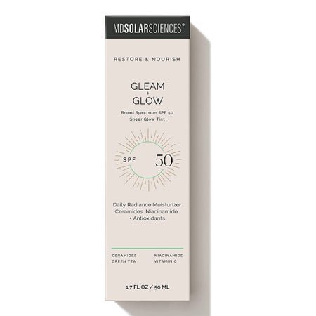 Facial Moisturizer with Sunscreen MDSolarsciences™ Gleam + Glow SPF50 1.7 oz. Tube Scented Cream
