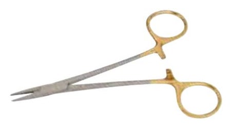 Needle Holder Classic Plus® Halsey 5 Inch Length Straight Finger Ring Handle
