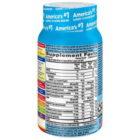 Multivitamin Supplement L'il Critters® Paw Patrol Complete Vitamin A - Vitamin C 225 mcg - 10 mg Strength Gummy 190 per Bottle Assorted Fruit Flavor