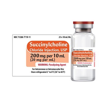 Succinylcholine Chloride 20 mg / mL Injection 10 mL