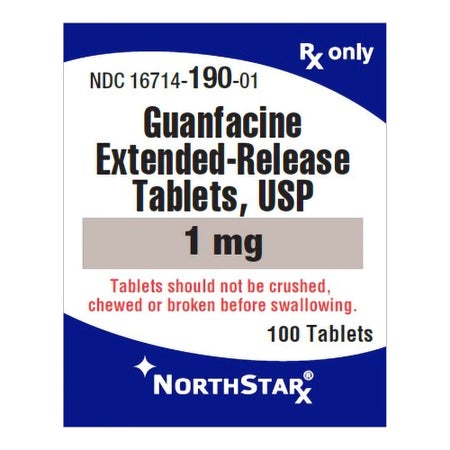 Guanfacine HCl 1 mg Tablet 100 Tablets