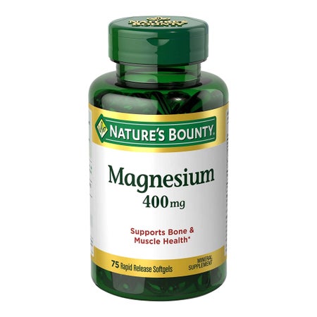 Dietary Supplement Nature's Bounty® Magnesium 400 mg Strength Softgel 75 per Bottle