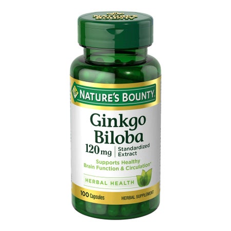 Dietary Supplement Nature's Bounty® Ginkgo Biloba 120 mg Strength Capsule 100 per Bottle