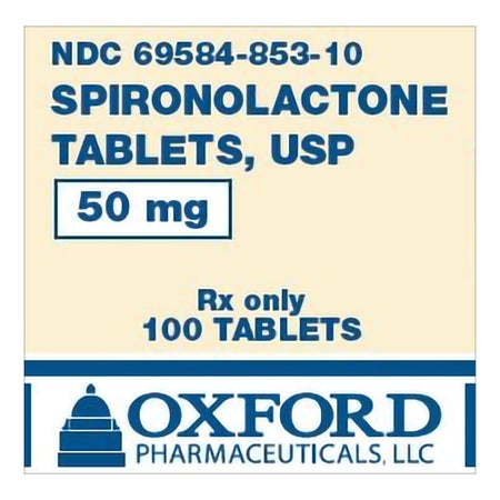 Spironolactone 50 mg Tablet 100 Tablets