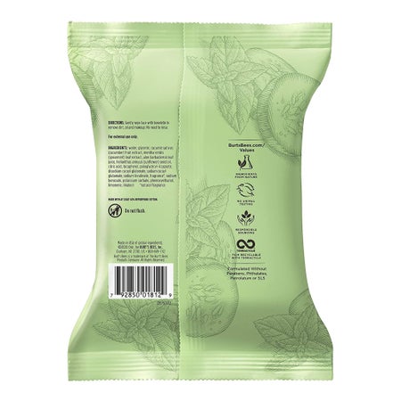 Facial Cleanser Burt's Bees® Wipe 30 per Pack Soft Pack Scented