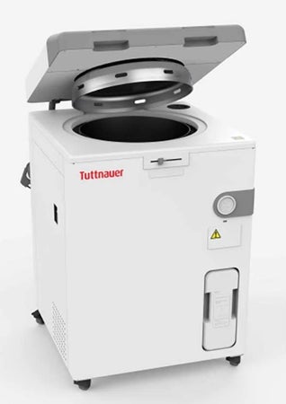 Vertical Autoclave LabSci 85LV Steam 15-2/5 X 27-2/3 Inch Chamber Top Loading