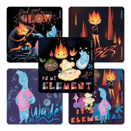 Sticker SmileMakers® 100 per Roll Disney/Pixar Elemental 2-1/2 X 2-1/2 Inch