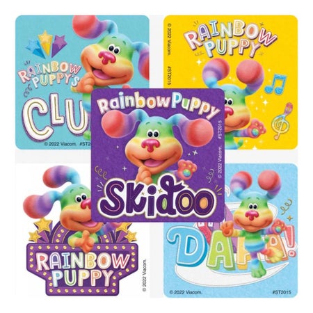 Sticker SmileMakers® 100 per Box Blue's Clues & You Rainbow Puppy 2-1/2 X 2-1/2 Inch
