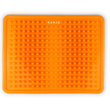 Kanjo Acupressure Foot Mat Orange PVC Plastic 10-1/2 X 13-1/2 Inch