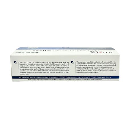 Respiratory Test Kit Advin COVID-19 Antigen Test 2 Tests
