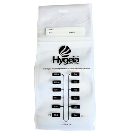 Breast Milk Storage Bag Hygeia 6 oz. Plastic Clear