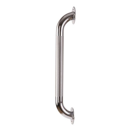 Bathtub Grab Bar DMI® Silver Knurled Steel