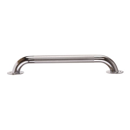 Bathtub Grab Bar DMI® Silver Knurled Steel