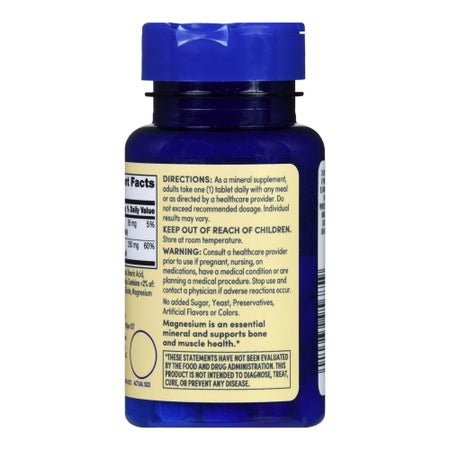 Dietary Supplement Foster & Thrive™ Magnesium 250 mg Strength Tablet 100 per Bottle