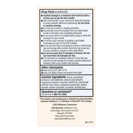 Stop Smoking Aid Foster & Thrive™ 2 mg Strength Lozenge