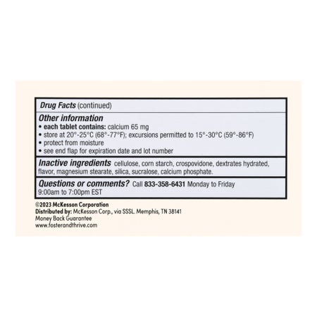 Gas Relief Foster & Thrive™ 80 mg Strength Chewable Tablet 100 Tablets