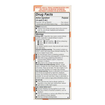 Children's Pain Relief Foster & Thrive™ 100 mg / 5 mL Strength Ibuprofen Oral Suspension 4 oz.