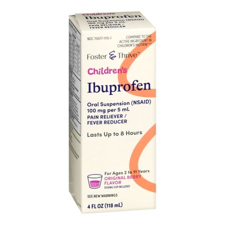 Children's Pain Relief Foster & Thrive™ 100 mg / 5 mL Strength Ibuprofen Oral Suspension 4 oz.
