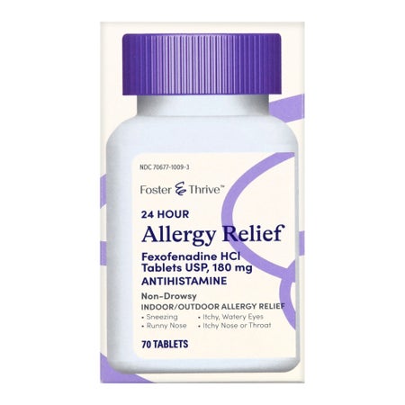 Allergy Relief Foster & Thrive™ 180 mg Strength Tablet 70 per Bottle