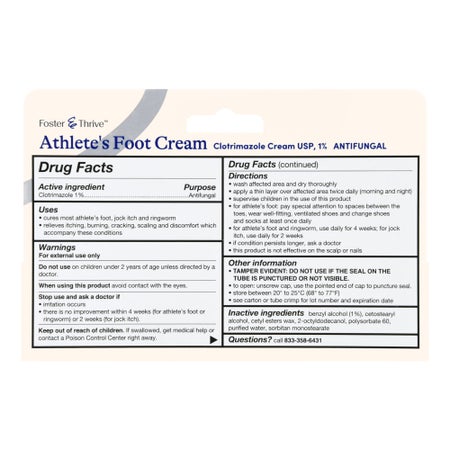 Antifungal Foster & Thrive™ 1% Strength Cream 1 oz. Tube