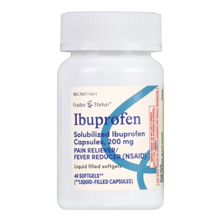 Pain Relief Foster & Thrive™ 200 mg Strength Ibuprofen Capsule 40 per Bottle