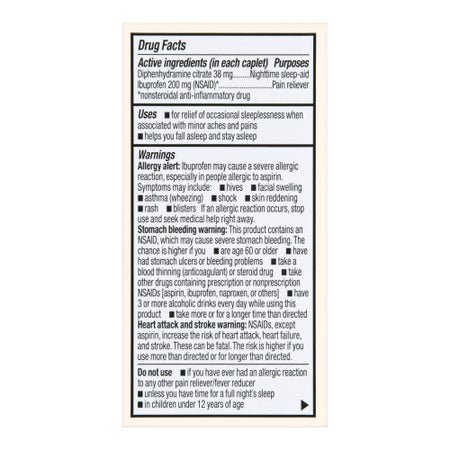Nightime Pain / Allergy Relief Foster & Thrive™ 200 mg - 38 mg Strength Ibuprofen / Diphenhydramine Capsule 40 per Bottle