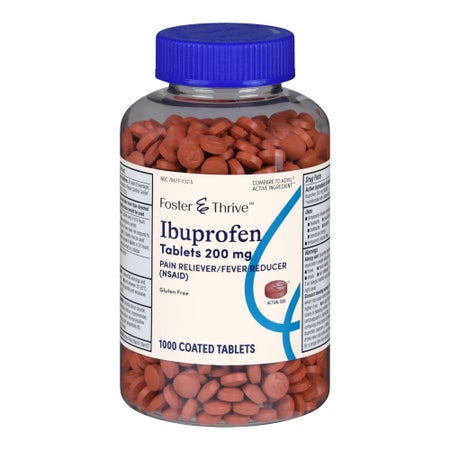 Pain Relief Foster & Thrive™ 200 mg Strength Ibuprofen Tablet 1000 per Bottle