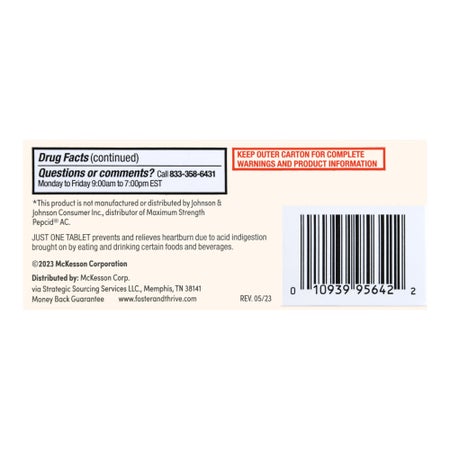 Antacid Foster & Thrive™ 20 mg Strength Tablet 25 per Box