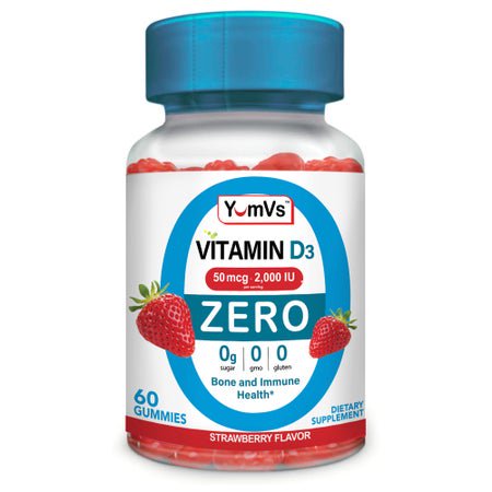 Diabetic Vitamin Supplement YumVs® Vitamin D3 20,000 IU Strength Gummy 60 per Bottle