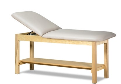 Treatment Table with Storage Classic Series™ Fixed Height 30 W X 72 L Inch Adjustable Backrest 400 lbs. Weight Capacity