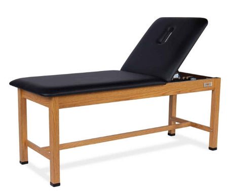 Treatment Table 4010 Series Fixed Height 24 W X 72 L Inch U-Bend Backrest 500 lbs. Weight Capacity