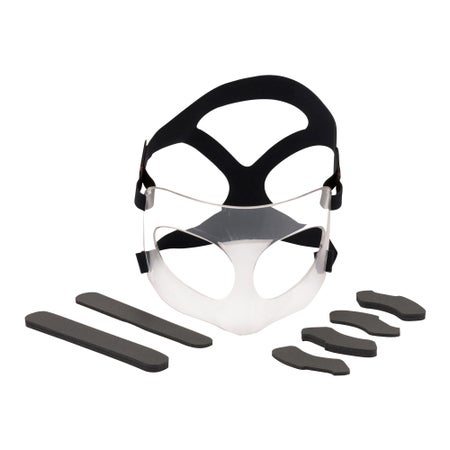 Face Guard Mueller® One Size Fits Most Half Length Reusable NonSterile