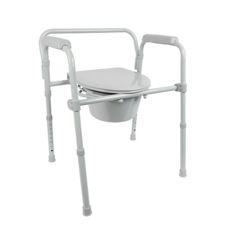 3-in-1 Commode Chair MGC™ Health Padded Fixed Arms Back Bar 350 lbs. Weight Capacity