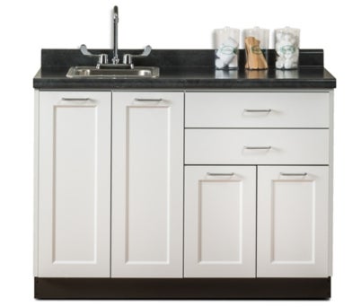 Base Cabinet Model 8648 Floor Standing Laminate 5 Drawers 2 Shelves Without Lock