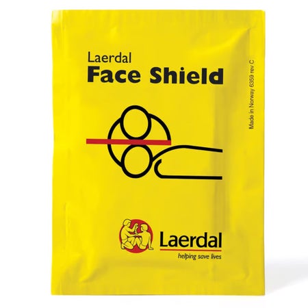 CPR Face Shield Laerdal® 3.7 X 2-3/4 Inch Disposable