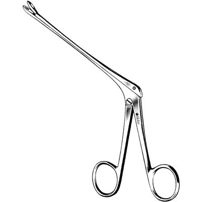 Nasal Bone Cutting Forceps Sklar® Weil-Blakesley No. 1 OR / Surgical Grade German Stainless Steel NonSterile NonLocking Finger Ring Handle Straight Fenestrated Oval Cup Tips