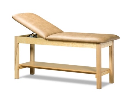 Treatment Table with Storage Classic Series™ Fixed Height 30 W X 72 L Inch Adjustable Backrest 400 lbs. Weight Capacity