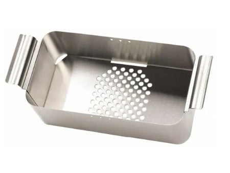 Ultrasonic Cleaning Basket 6 X 9 Inch, Stainless Steel, Perforated Bottom, Solid Sides
