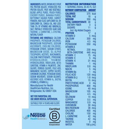 Tube Feeding Formula Compleat® Original 1.5 Fruit Medley Liquid 250 mL Reclosable Carton