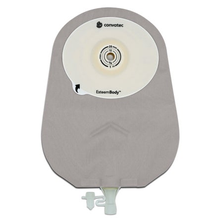 Urostomy Pouch Esteem Body™ One-Piece System 10 Inch Length Deep Convex, Trim To Fit 10 to 35 mm Stoma