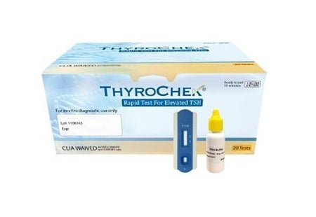 Thyroid Testing Test Kit ThyroChek® Thyroid Stimulating Hormone (TSH) 20 Tests CLIA Waived