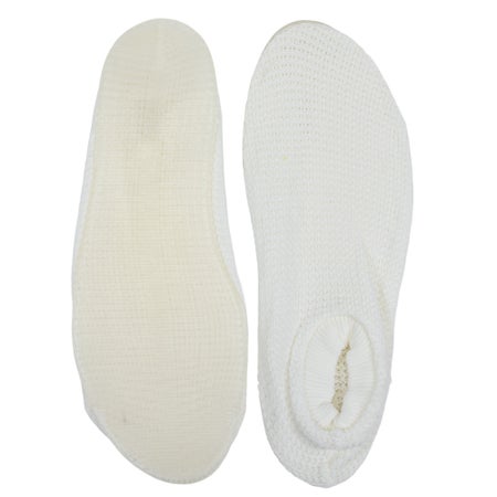 Shower Slippers Unisex Adult Small Hard Sole Single Patient Use White