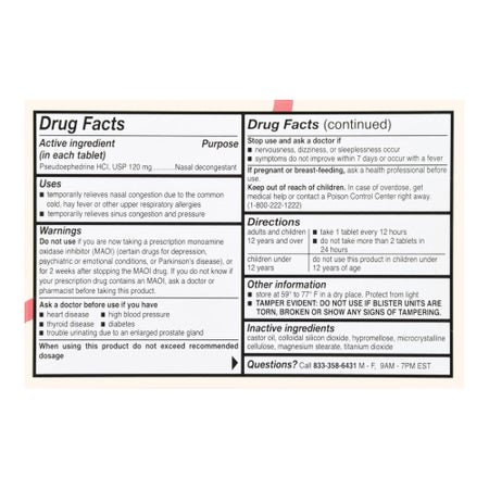 Sinus Relief Foster & Thrive™ 120 mg Strength Caplet 10 per Box
