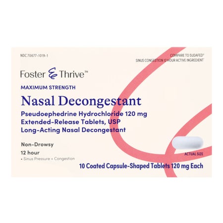 Sinus Relief Foster & Thrive™ 120 mg Strength Caplet 10 per Box